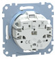 Steckdose 1f akws glz System M UP m.BS IP20 aktivweiß