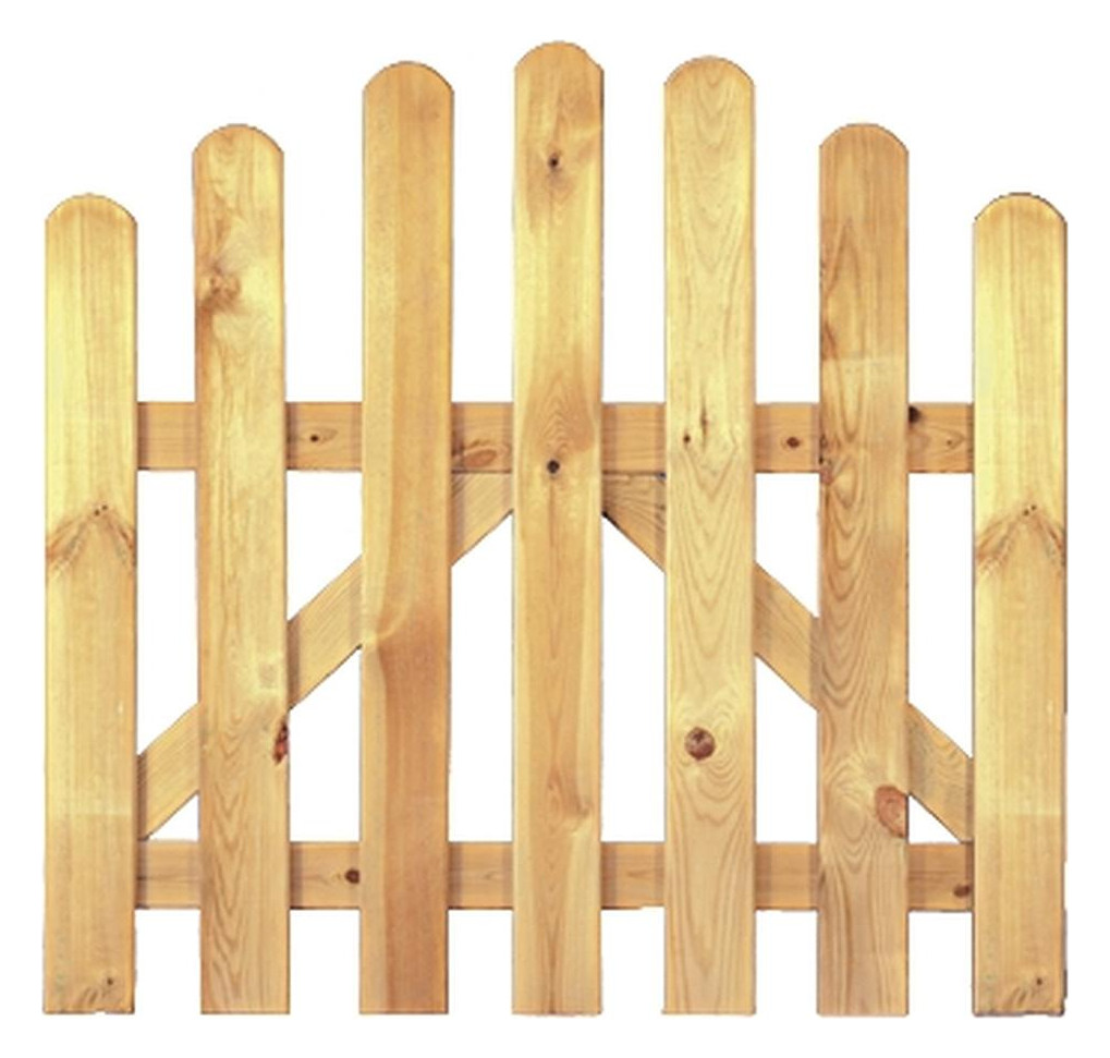 Bild HEIKO-Gartentor 1x0,8/95m Latten 20/90 mm, glatt, Riegel 25/70 mm, kdi grün ohne - n.a.-0