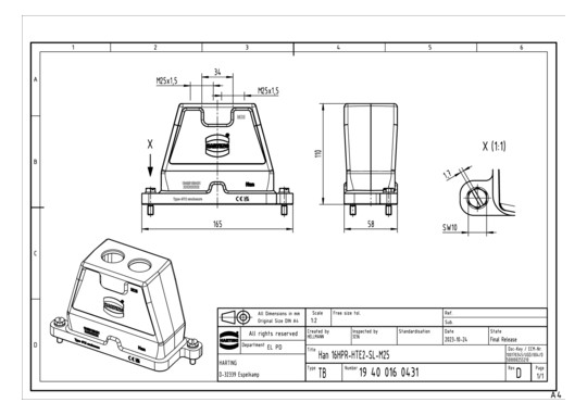 HART Han 16HPR-gg2-SV-M25    19400160431 