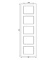 Einbaurahmen 5f alu glz A / A 550 Kst f.GEB-K Unterputzmontage Thermopl