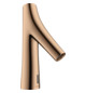 hansgrohe Elektronik-Waschtischmischer Axor Starck Organic mit Temperaturvoreinstellung, Netzanschluss, polished red gold