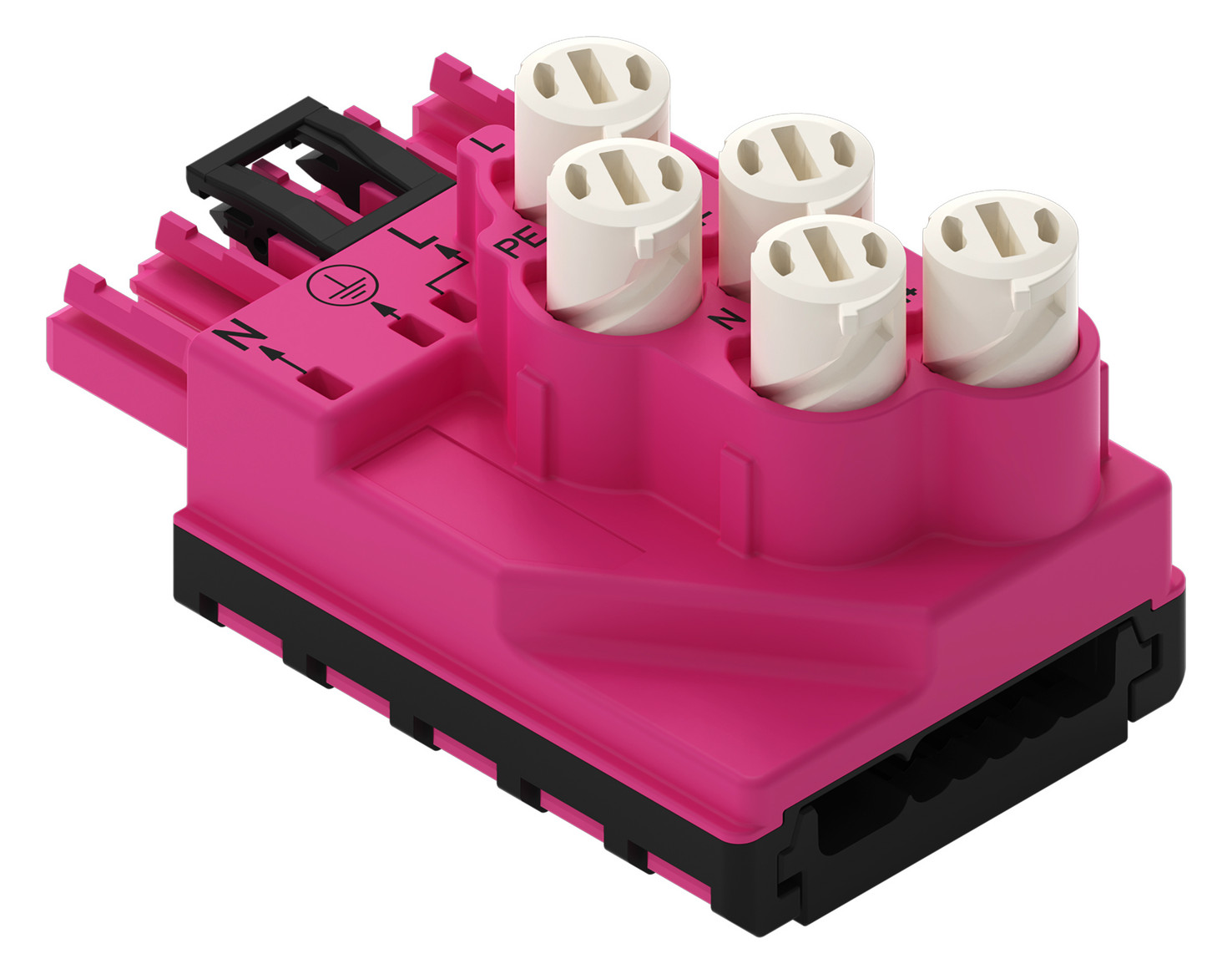 Flachleitungsadapter 5p 1,5-4qmm 400V 25A Abgriff hfr