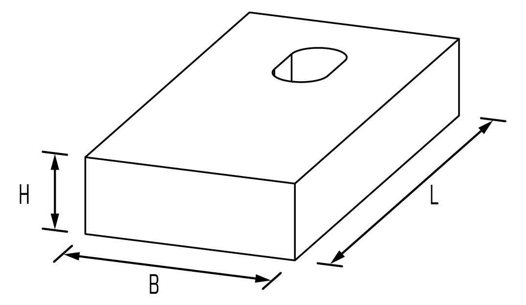 Vermaßte Strichzeichnung