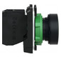 Drucktaster 1f gn rnd Ø22,5mm IP66 fl Tastend