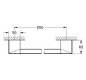 GROHE Wannengriff Selection Cube 60cm, verdeckte Befestigung, chrom