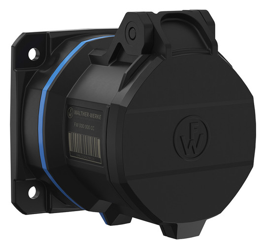 CEE-Anbausteckdose 3p 32A 200 - 250 V 6h (50+60 Hz) 200 - 250 V (50+60 Hz) blau
