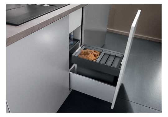 Blanco Abfallsystem FLEXON II 30/2 2 Behälter, mit Systemdeckel, 2x 8 l, Eimerdeckel 8 l