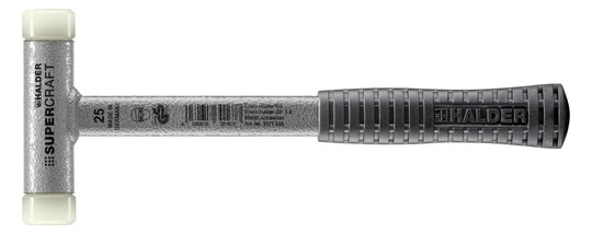 HALDER-Supercraft-Schonhammer 25 mm, mit Stahlrohrstiel