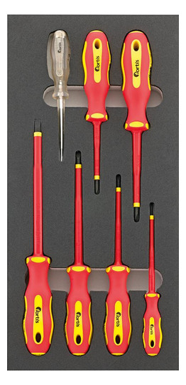 fortis-Werkzeugmodul 1/3 - 7-teilig, Schraubendreher VDE