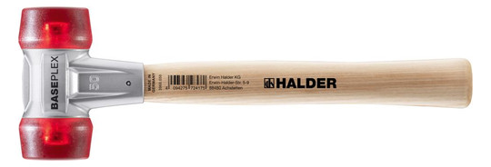 HALDER-Baseplex-Schonhammer 50mm, Celluloseacetat, rot