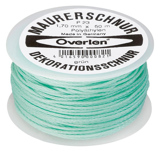 Maurerschnur aus Polyethylen, grün - 50 m x 1,7 mm