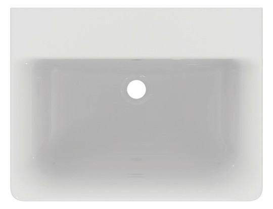 Ideal-Standard Waschtisch Connect Cube ohne Hahnloch, mit Überlauf, 60 x 46 cm, weiß
