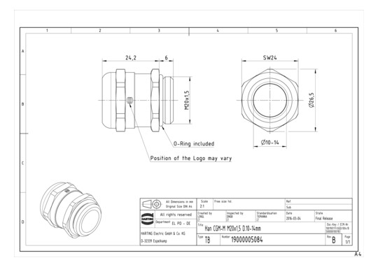 HART Verschraubung M20       19000005084 