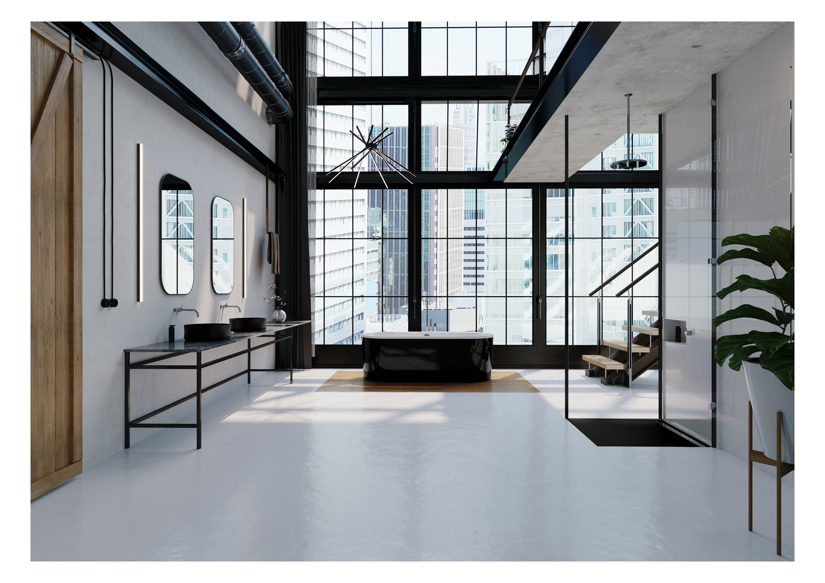 Kaldewei Duschwanne NEXSYS 2625 80x160cm, bodeneben, Perl-Effekt, schwarz