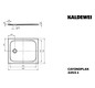 Kaldewei Duschwanne CAYONOPLAN 2253-1 75x90x1,8cm, bodeneben, Antislip Perl-Effekt, pergamon