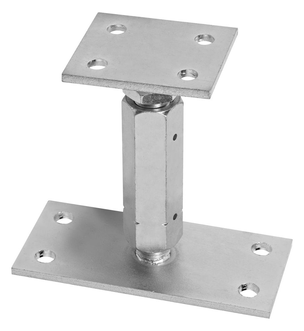 Bild Stützenfuß Typ P höhenverstellbar 80x70x5,0mm - HGH-0