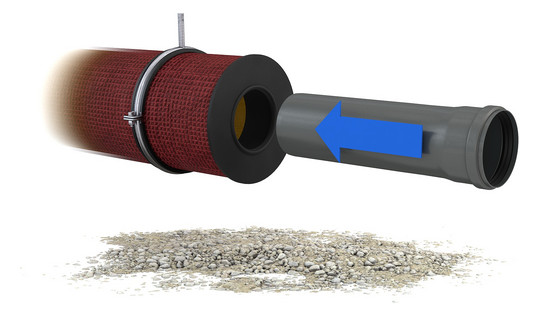 Crassus Kombiadapter CKA 150-125/110 mm, 0,5 bar