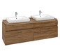 V&B Waschtischunterschrank Legato 160x55x50cm, für 2 Waschtische, Kansas Oak