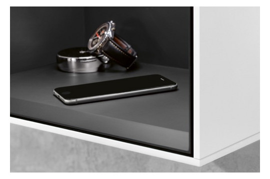V&B Regalmodul Finion 41,8x35,6x27cm, Regal Anthracite Matt, White matt lacquer