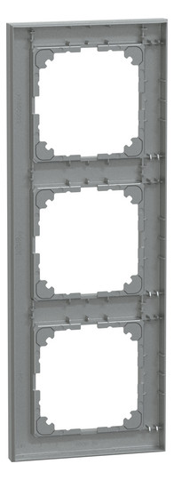 Rahmen 3f alu mt M-Pure Kst f.GEB-K Unterputzmontage Thermopl