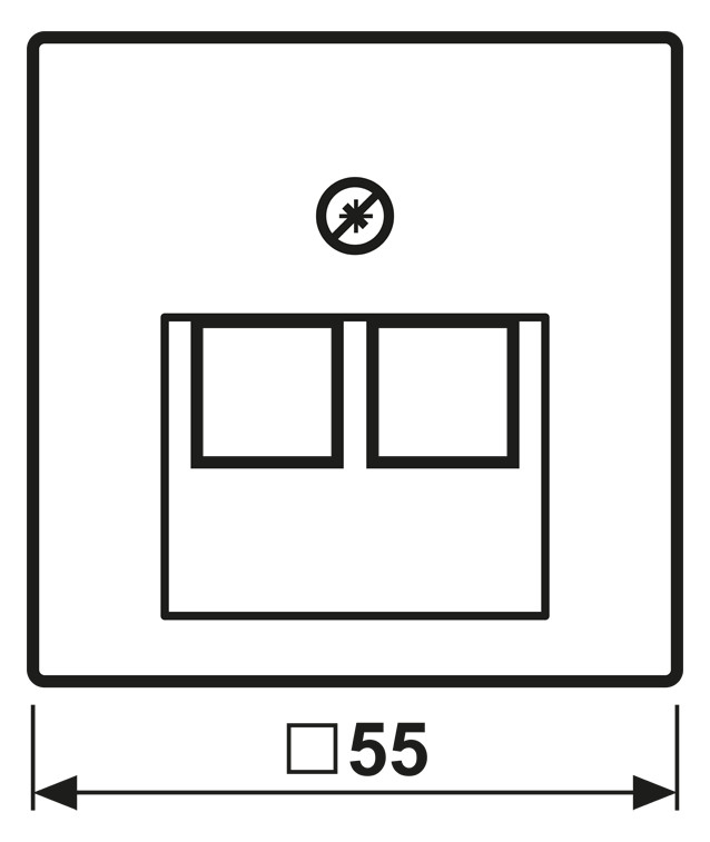 Vollplatte UAE/IAE 2f A sw Schraubbef VP ohne Vollplatte UAE/IAE 2f A sw Schraubbef VP ohne