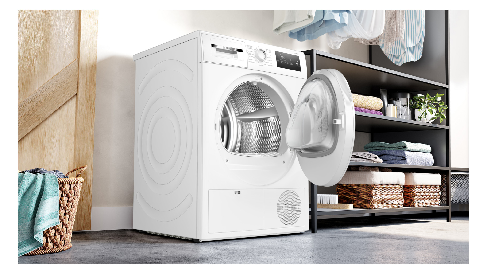 Wärmepumpentrockner E C 8kg ws 65dB re stufenl 138kWh Restzeit