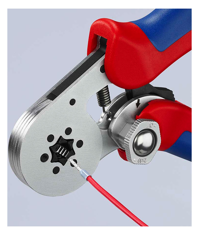 Crimpzange mech 180mm versch.Eins 0,08-10qmm AWG28-8
