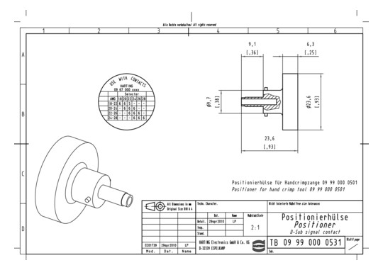 HART D SUB Positionner for   09990000531 