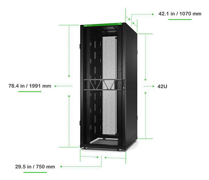 Netzwerkschrank ST 42HE pulverbesch B750xH1991xT1070mm IP20 m.Festrahm