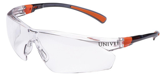 VUNIVET-Schutzbrille 506 UP, transparent, orange