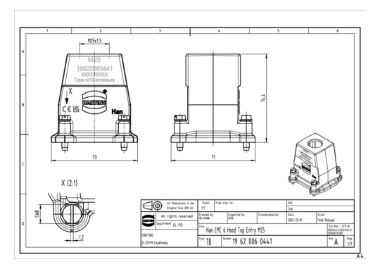 HART Han 6EMV-gg-M25         19620060441 