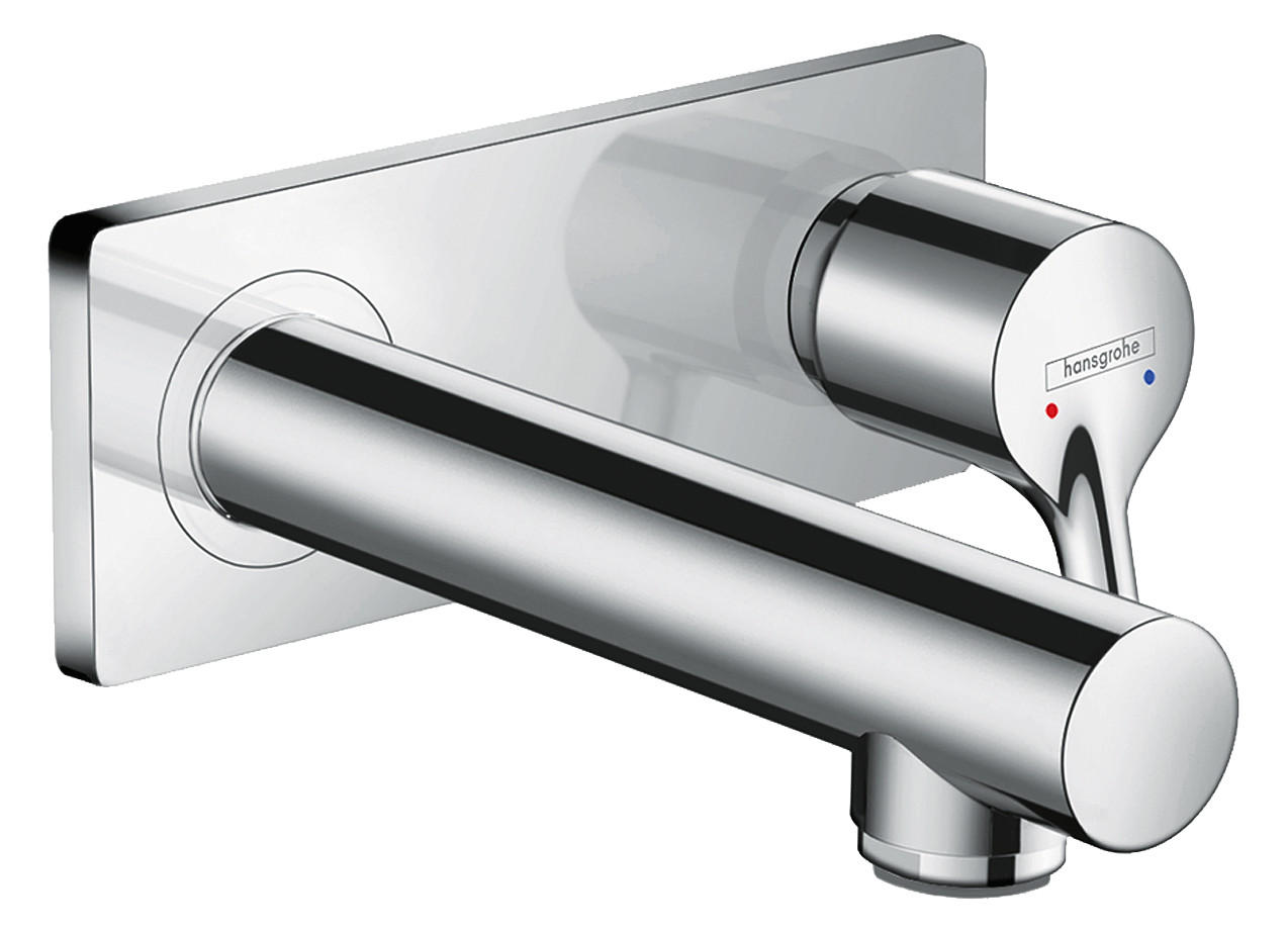 hansgrohe Fertigmontageset Talis S Ausladung 165 mm, UP-Waschtisch-Einhebelmischer, für Wandmontage, chrom