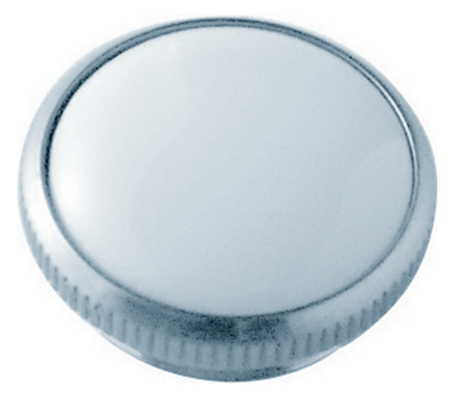 H960529AA PORZELANABDECKUNG M.RING,CHROM-WEIß