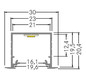 Profil n.Konf alu IP00 100x30x20,4mm nur Konfektionierung Ersatzteil Zubehör