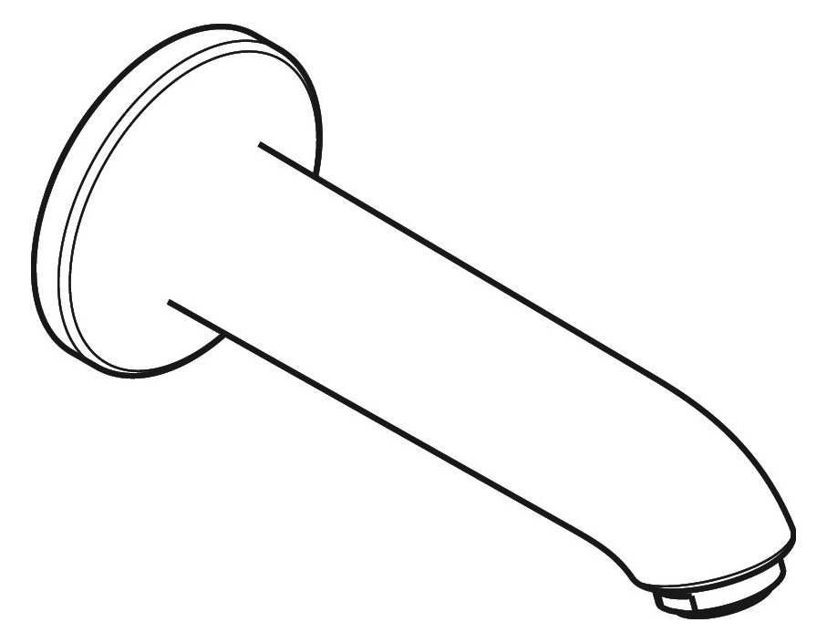 hansgrohe Wanneneinlauf Talis DN 20, Ausladung 147mm, chrom