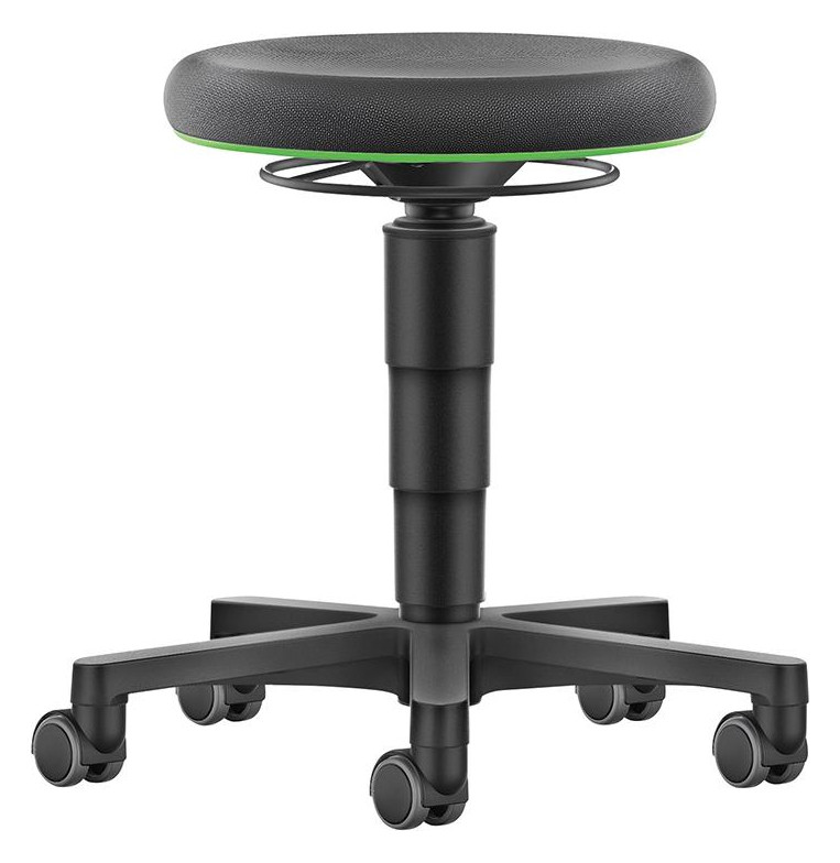 Bild Drehhocker Supertect Sitzhöhe 450 - 650 mm mit Rollen - BIMOS-0