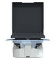 Steckdose 1f anth mt System M UP Klappd IP20