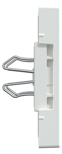 Zentralplatte USB 2f akws Klemmbef m.Aufdr aktivweiß