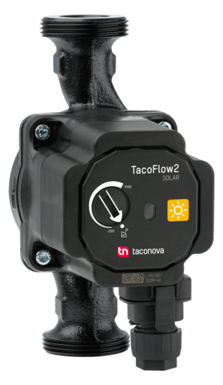 TACONOVA Umwälzpumpe TACOFLOW2 Solar 25-70/180, G 1 1/2, 180 mm, für Solarthermieanlage, Grauguss