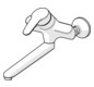 HANSA Waschtisch-Wand-Einhebelmischer HANSAMIX S-Anschlüsse, absperrbar, schwenkbar, Ausladung 311mm, chrom