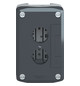 Aufbaugehäuse Kst 2f Ø22,5mm IP54 68x106x53mm