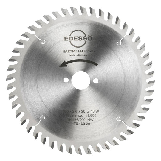 EDESSÖ-HW-Kreissägeblatt - 160x2,8x20mm, 48 WZ