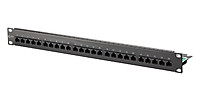 Patchpanel 25Ports 1HE Cat3 44,45x482,6x150mm 19Zoll-Einbau