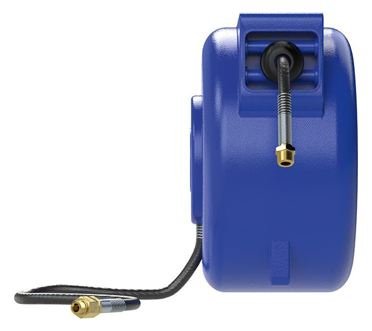 Bild Schlauchaufroller PP, Druckluft/Wasser, inkl. 8m PVC-Schl. Ø8mm, AG R1/4""-R3/8" - RIEGLER-1