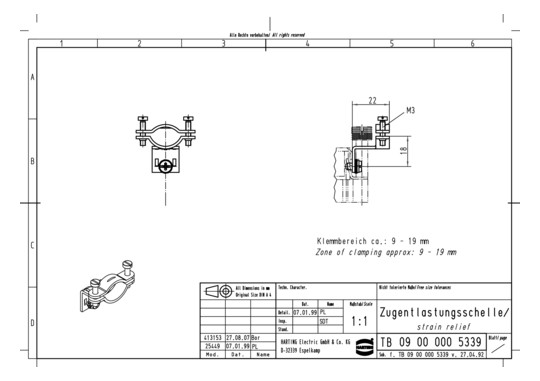 HART ZUGENTLASTUNGSSCHELLE-G 09000005339 