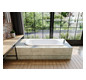 Kaldewei Badewanne CENTRO DUO 1 links 129 170x75cm, Griffloch, Perl-Effekt, Vollantislip, schwarz