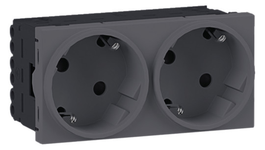 Hager Steckdose 2-fach SCHUKO  GS2022LAN 