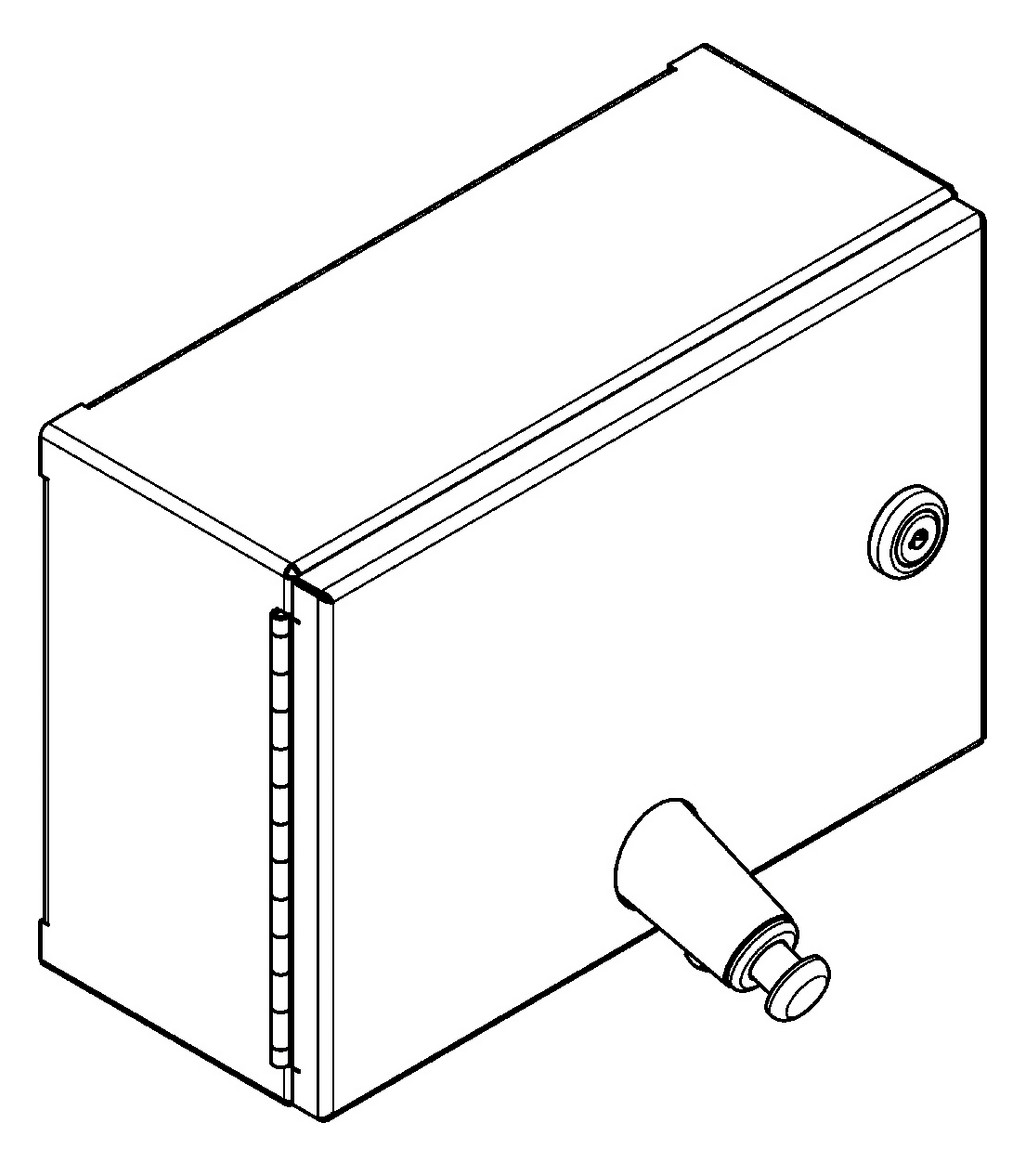 Aquarotter Seifenspender Rodan 200x140x132mm, für Aufputzmontage, Chromnickelstahl seidenmatt