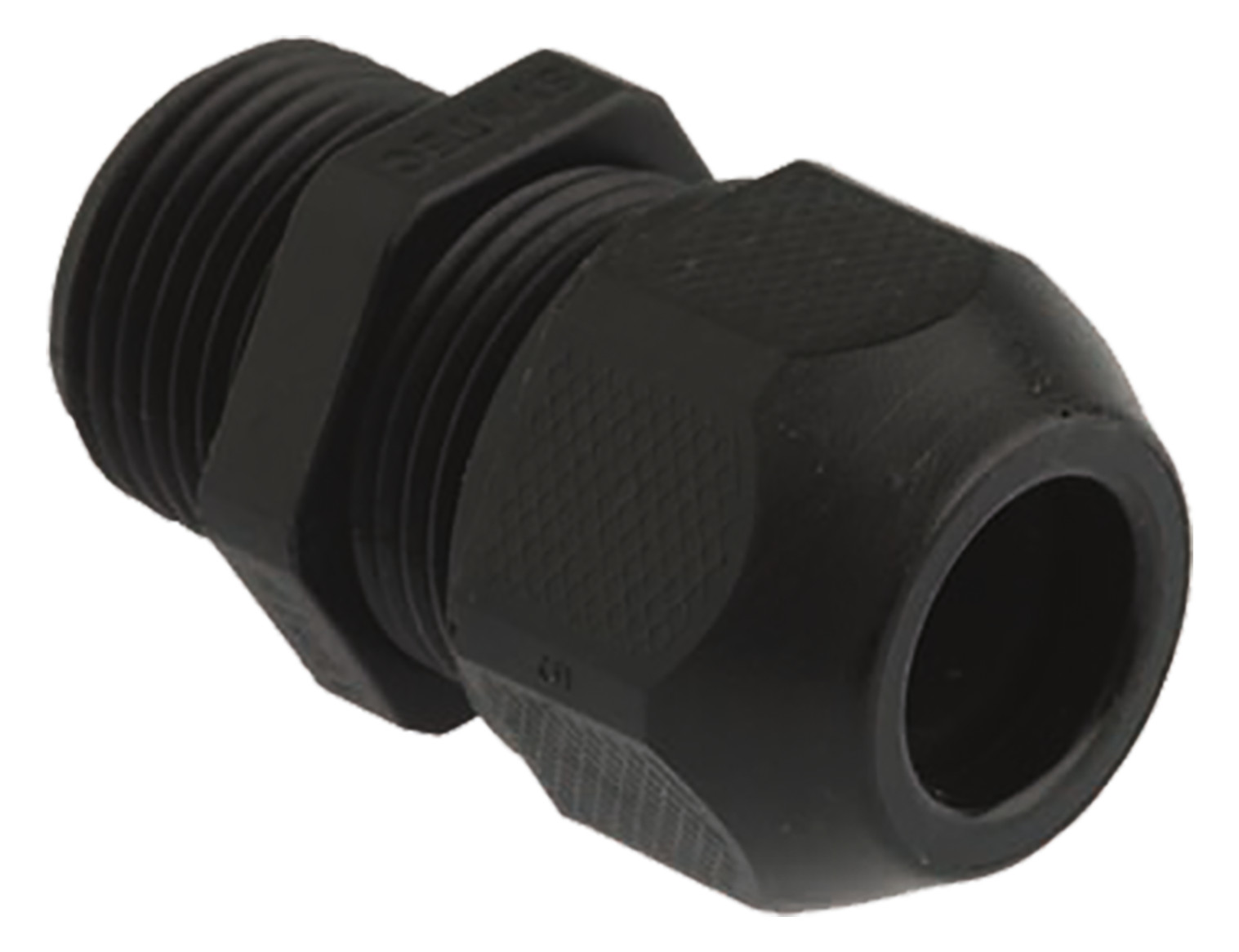 Kabelverschraubung M32 PA sw unbeh 15mm IP68 Polyamid (PA) ger m.Zugentlastung Kabelverschraubung M32 PA sw unbeh 15mm IP68 Polyamid (PA) ger m.Zugentlastung