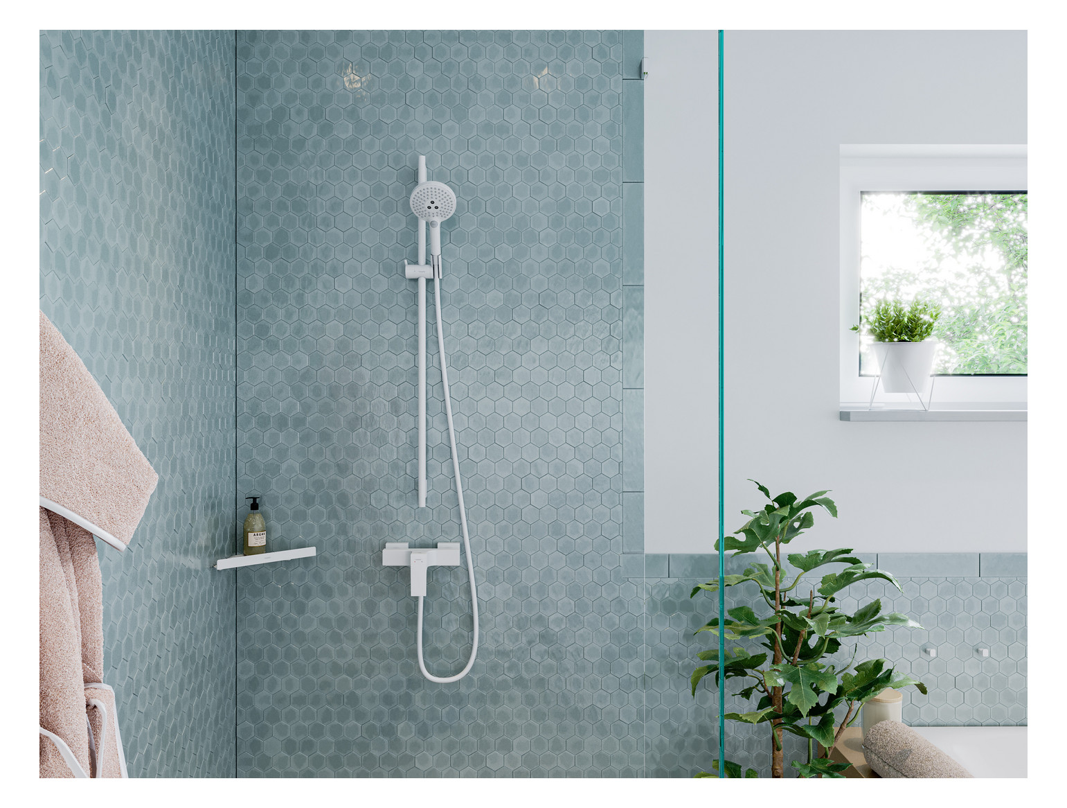 hansgrohe Seifenkorb AddStoris Wandmontage, Metall, mattweiß